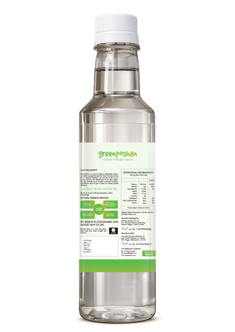 Back label with nutritional information